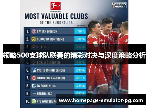 领略500支球队联赛的精彩对决与深度策略分析